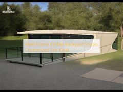 Steel Frame Prefab Backyard Studio Customized For Kiosk