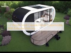 1-2 People Small Capsule House Customizable With Extended Balcony