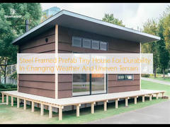 Steel Framed Prefab Tiny House For Durability In Changing Weather And Uneven Terrain